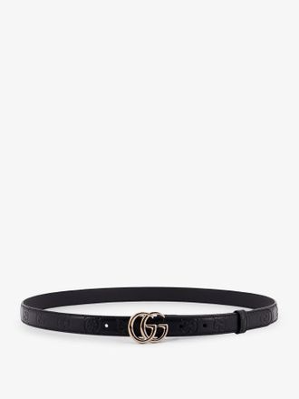 Gucci Cintura in pelle con logo GG all-over - GUCCI - gender_Woman