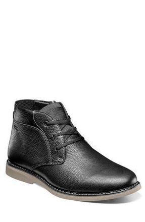 Nunn Bush Otto Plain Toe Chukka Boot - Wide Width Available in Black Tumbled at Nordstrom Rack, Size 8.5