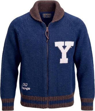 CHESAPEAKE'S Yankees Champ Wool Stadium Zip - Knitwear - Hombre - Azul - XL