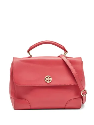 Tory Burch pre-owned Robinson leather tote bag - women - Leather - One Size - Pink