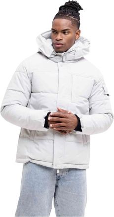 Black Bananas Heren, Jassen, Grijs, Maat: XL Leer