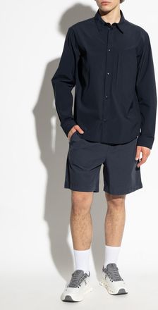 Woolrich Shirt With Zip Pocket, Mens, Navy Blue