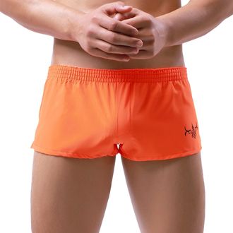 Generic Mens Swimming Trunks Short Tight Mens Swimming Trunks Summer Sexy Short Shorts Quick-Drying Board Shorts Swim Trunks Bikini Beach Soft Shorts, orange,