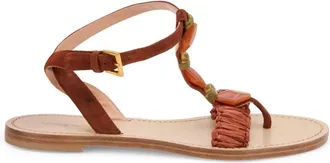 Alberta Ferretti Schoenen, Dames, Bruin, 40 EU, Leer, Zomer Sandaal