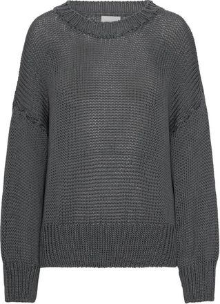 Americandreams Pepper Pullover - Dames - Ronde hals truien - Grijs - M - Katoen - Truien & Vesten