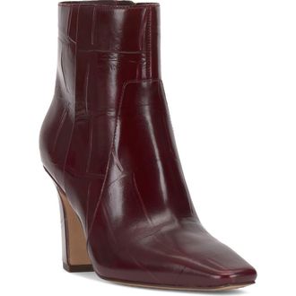 Vince Camuto Bayla Bootie in Plum Large Croc Leather at Nordstrom Rack, Size 5
