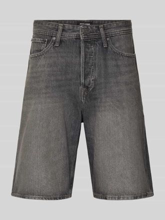 Jack & Jones Jack & Jones Baggy Fit Jeansshorts mit Eingrifftaschen Modell ALEX in Mittelgrau, Gr&ouml;&szlig;e XXL