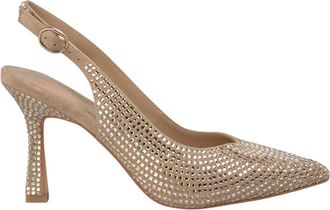 Alma En Pena Schoen bedekt met strass - Dames - Pumps - Beige - 38 EU - Schoenen