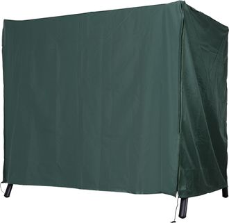 OUTSUNNY Funda Para Balanc&iacute;n De Jard&iacute;n Con Cremallera Cubierta Para Muebles De Exterior 177x114x152cm Verde Oscuro