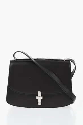 The Row Leather Shoulder Bag with Clip Closure The Row