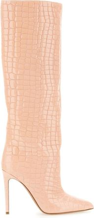 PARIS TEXAS Pink Textured Leather Boots