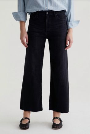 AG - Adriano Goldschmied Saige Wide Leg Crop Jeans In Gasgow