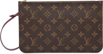 Louis Vuitton 2015 Monogram Neverfull MM pouch - Marrone