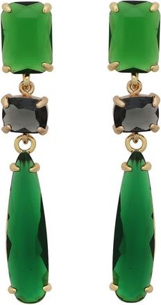 Panacea Crystal Drop Earrings in Green at Nordstrom