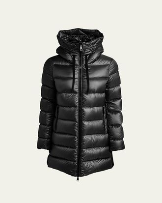 Moncler Suyen Down Quilted Nylon Hooded Parka