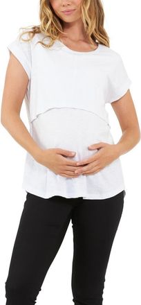 Ripe Richie Nursing Tee in White at Nordstrom, Size Xx-Large Au