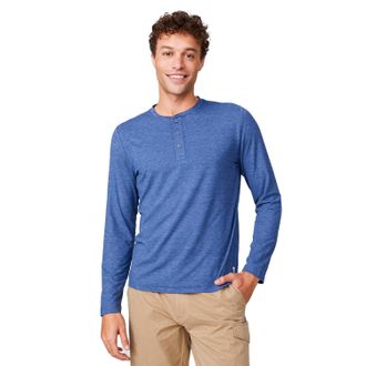 Free Country Mens Henley Long Sleeve Shirt