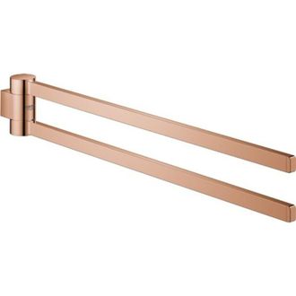 GROHE Barra De Toalla Selection 400mm. R&iacute;gido 2 Brazos Oro Rosa Brillante