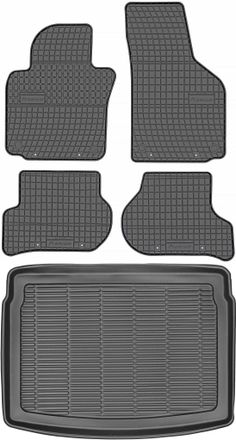 OEM Juego De Alfombrillas De Goma Para Coche Y Alfombrilla Para Maletero Para Volkswagen Golf Vi Hatchback (2008-2012)
