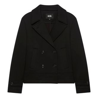 GCDS Gcds, Dames, Jassen, Zwart, Maat: 2XL Leer