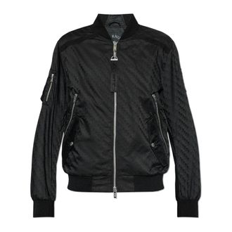 Moose Knuckles Bomber Jackets, male, Black, Size: M Courville Monogram Bomber