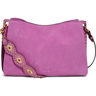 Aim&eacute;e Roma Shoulder Bag in Bloom Suede at Nordstrom