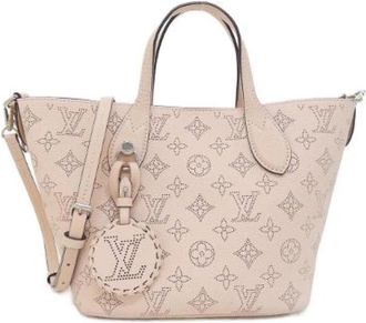 Louis Vuitton Pre-owned Mahina Blossom Calf Shoulder Bag - Dames - Vintage Handtas - Roze - ONE Size - Leer - Vintage