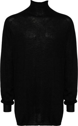 Rick Owens mock-neck jumper - men - Cashmere - L - Black