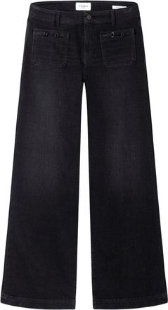 Cambio Wijde Jeans - Dames - Loose Fit Jeans - Zwart - S - Jeans