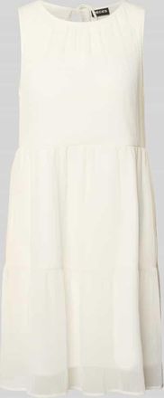 Pieces Regular Fit Chiffonkleid in Cr&ecirc;pe-Optik Modell LARA in Weiss, Gr&ouml;&szlig;e XL