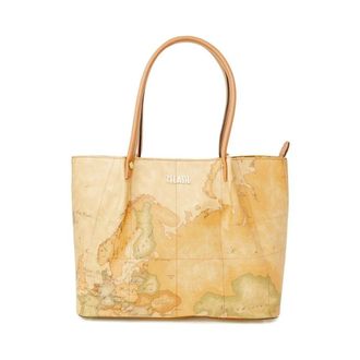Alviero Martini 1A Classe Tote Bags, female, Beige, Size: ONE SIZE Luxury Leather Handbag with Synthetic Accents