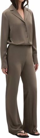 A.Emery Elijah Long Sleeve Shirt In Deep Olive
