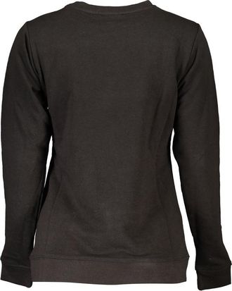 Cavalli Womens Leopard Print Crewneck Sweatshirt - Dark Grey Cotton - Size X-Small