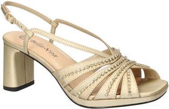 Bella Vita Chorus Slingback Platform Sandal in Champagne Satin-Stones at Nordstrom, Size 8.5