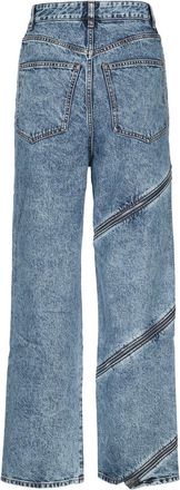 Alaia Womens Spiral Jeans Blue Denim
