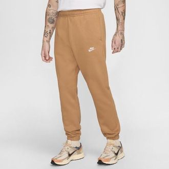 Nike Mens Club Cuffed Pants - Flax/Flax/White Size 3XL
