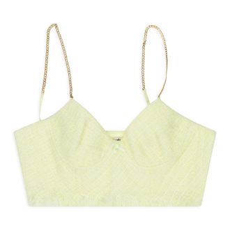 Alexander Wang GREEN/NEON WITH CHAIN STRAPS BRA