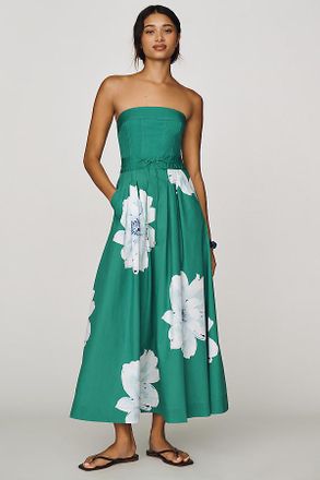 Maeve Strapless Waisted Maxi Dress