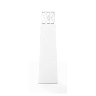 Dmora Chimenea De Bioetanol Dsignoril, Chimenea Ecol&oacute;gica, Hogar Sin Humo, Calefactor De Etanol, Made In Italy, 40x40 H145 Cm, Blanco - Dmora