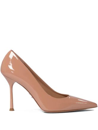 Sergio Levantesi 95mm leather pointed-toe pumps - Neutrals