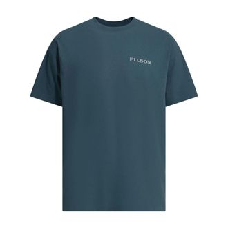 Filson Hombre, Camisetas, Azul, Talla: S