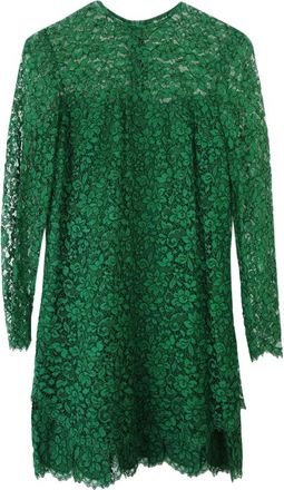 Ermanno Scervino Green Lace Shift Dress Size S