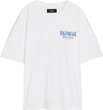 Nahmias Boat Tours Printed Cotton T-shirt - White - XL
