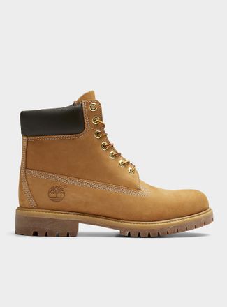 Timberland Mens Brown Premium 6-inch waterproof boots Men