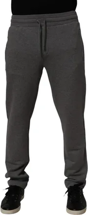 Dolce & Gabbana Mens Cotton Tapered Joggers Gray