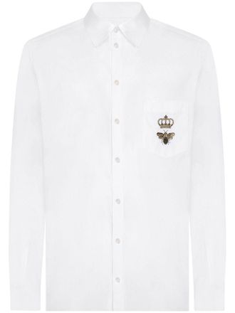 Dolce & Gabbana Camicia con ricamo - Bianco