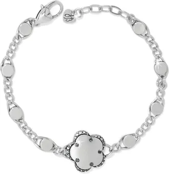 Brighton Gaia Flower Bracelet In Silver