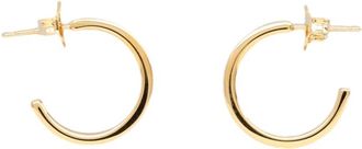 Maison Margiela Gold Hoop Minimalist Earrings