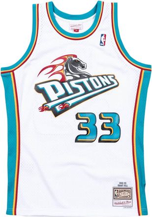 Mitchell & Ness x NBA Detroit Pistons 1998-99 Swingman Jersey Grant Hill 33 SMJYCP19211-DPIWHIT98GHI