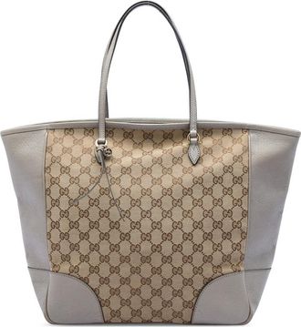 Gucci Pre-owned Gucci GG Canvas and Leather Bree Tote Ladies TQIGL43ZCGG1T0IK